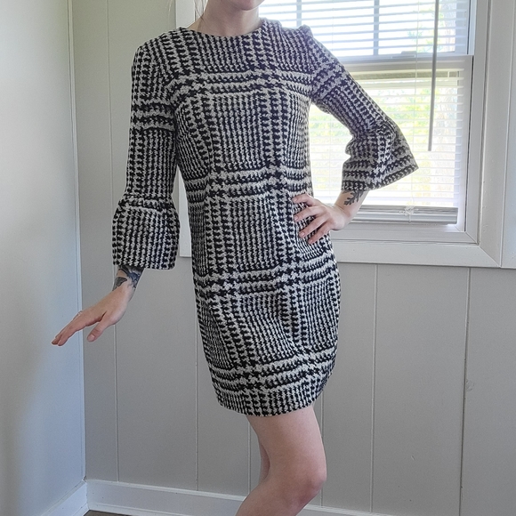 Zara | Dresses | Zara Houndstooth Dress | Poshmark
